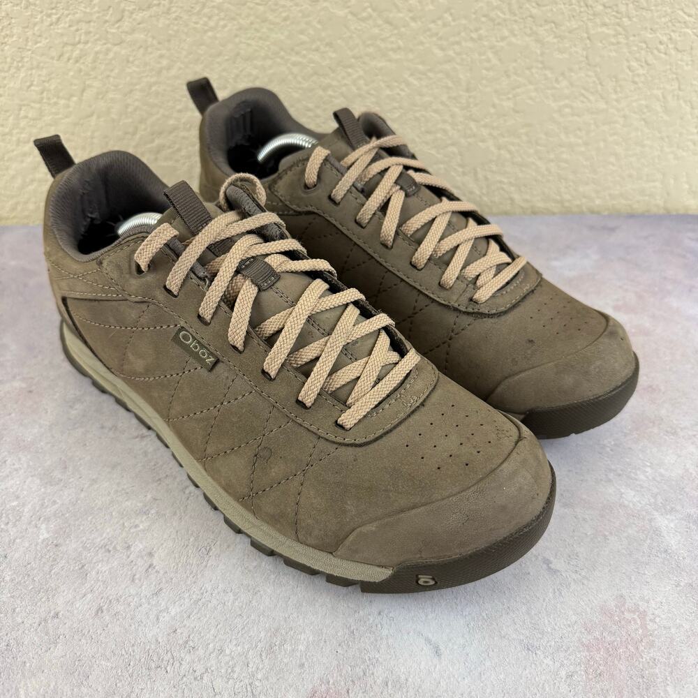 Oboz Womens Bozeman Brown Lace Up Low Top Casual Shoes Sneakers Size 9.5 READ